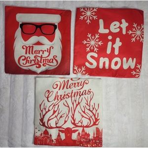 Christmas Pillow Covers, Pillow Cases, Decorative Pillow Covers, 18" x 18"